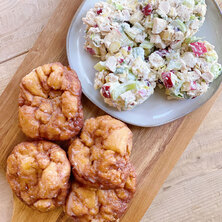 Chicken Salad & Fritters